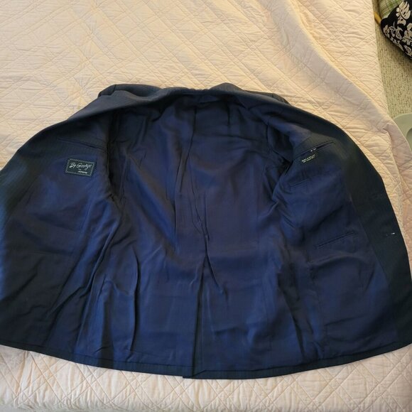 Vintage Blue Pinstripe 3pc Suit by JCPenney - 38R - Picture 9 of 16